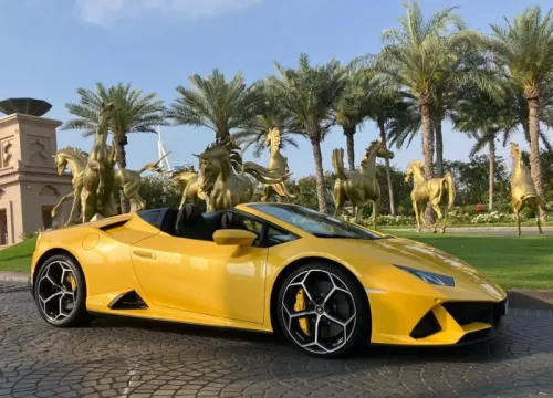 Lamborghini Evo Spyder for Rent in Dubai
